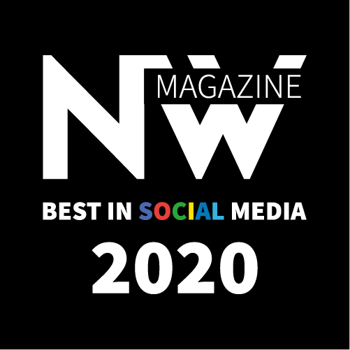 NW Magazine Best in Social Media 2020 badge